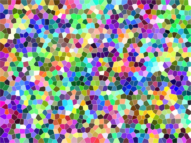 Tomada de cuadro completo de patrón multicolor en el piso de azulejos