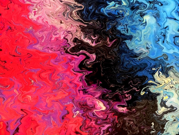 Tomada de cuadro completo de pintura azul