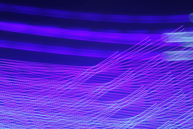 Foto tomada de cuadro completo de una pintura de luz iluminada