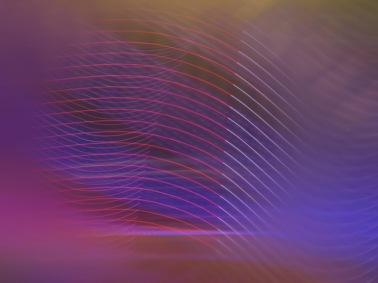 Foto tomada de cuadro completo de pintura de luz multicolor