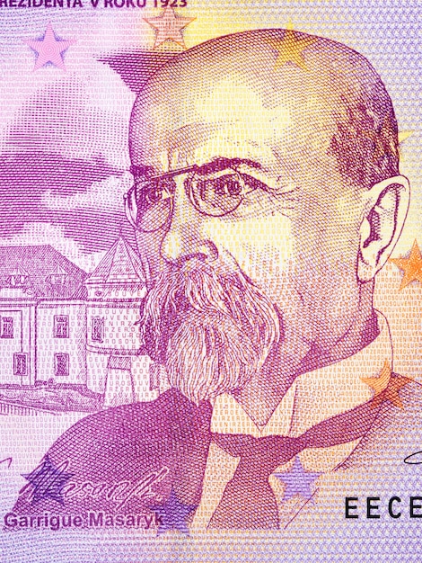 Tomas Garrigue Masaryk ein Porträt aus Geld