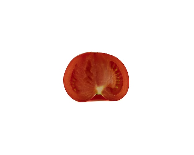 tomate, aislado, en, un, fondo blanco