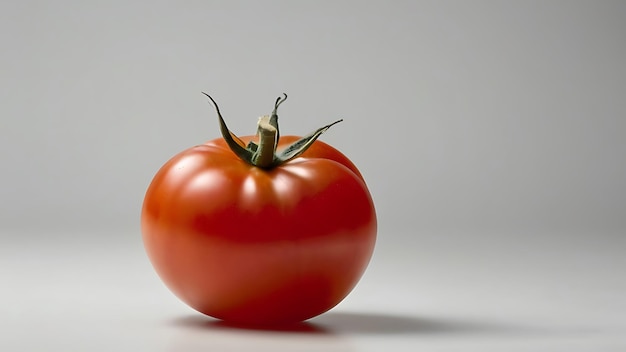tomate aislado sobre un fondo blanco con espacio de copia