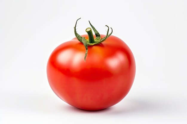 Foto tomate aislado sobre un fondo blanco