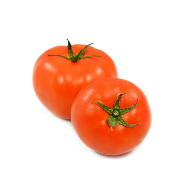 Tomate auf weißem Hintergrund