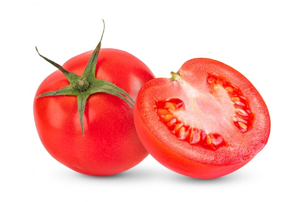 Tomate isolado em branco