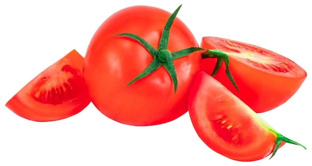 Tomate isoliert auf weiß.