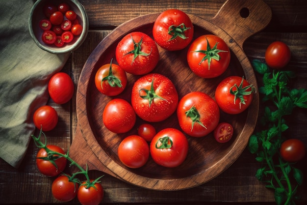 tomate na mesa da cozinha publicidade profissional fotografia de alimentos