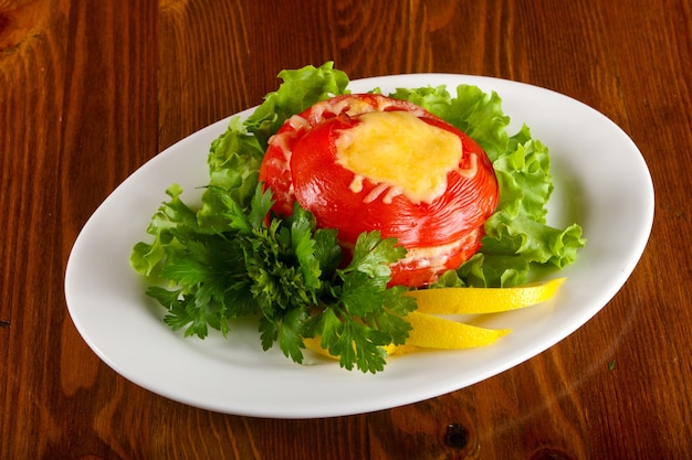 Tomate Recheado Com Queijo