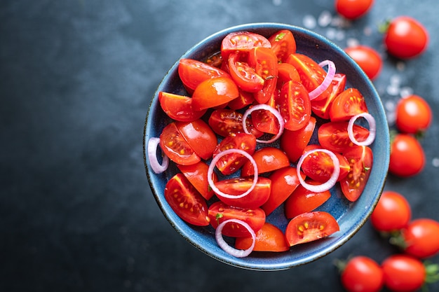 tomate salada vegetal lanche tendência refeição cópia espaço comida