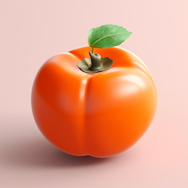 tomate sobre un fondo blanco