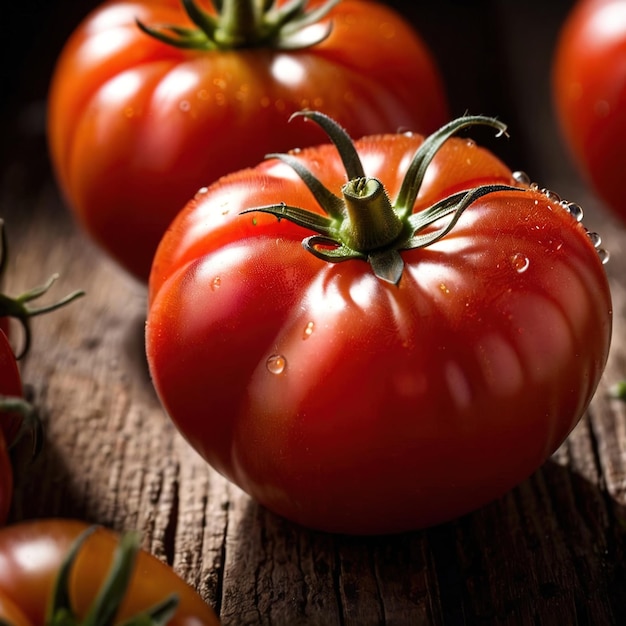 Tomate vegetal ecológico crudo fresco