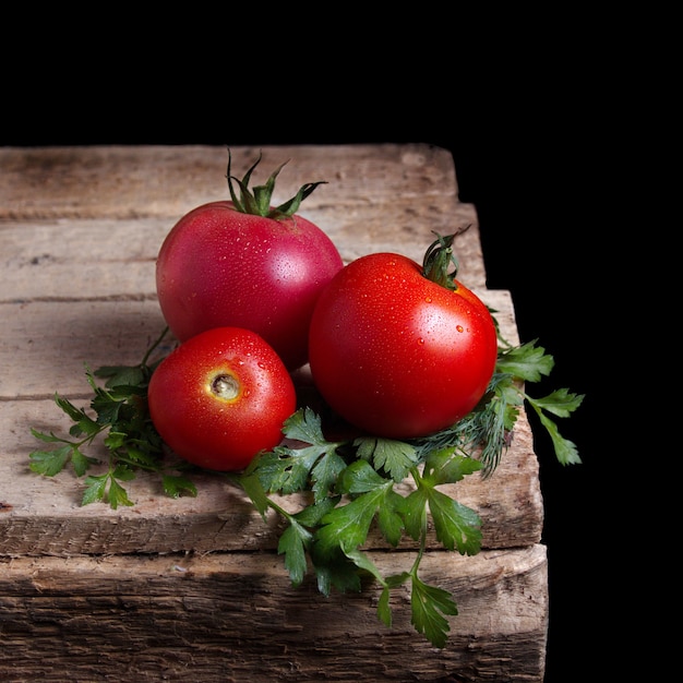 Tomaten auf der Box