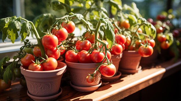 Tomaten im Topf wachsen