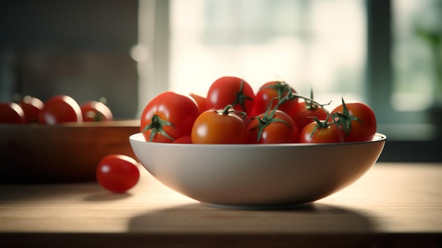 Tomaten in einer Schüsselgenerative KI