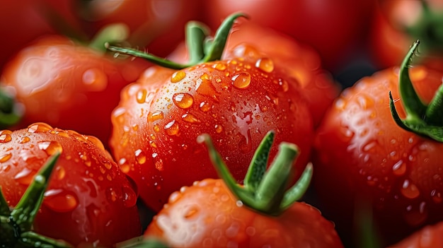 Foto tomaten-kirsche frisches rotes gemüse produkt banner-hintergrunddesign