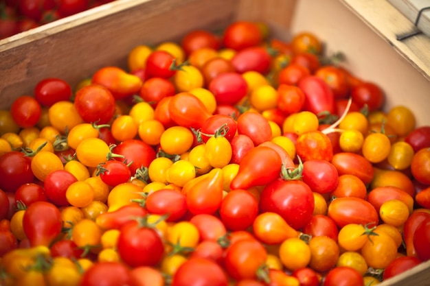 Tomaten verkaufen auf einem Markt