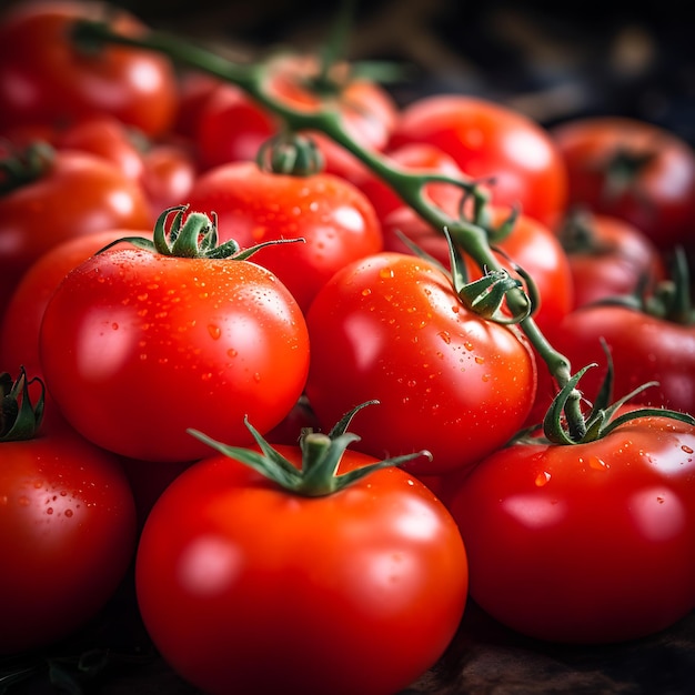 Tomates apilados uno encima del otro textura de tomate