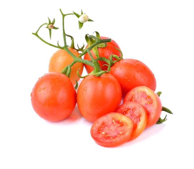 Tomates en blanco