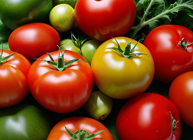 tomates com efeito de estufa