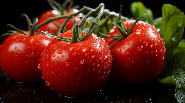 los tomates se cultivan en el jardín