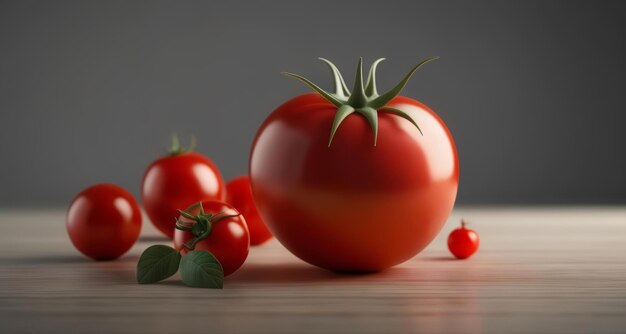 Tomates frescos maduros y listos para la cosecha