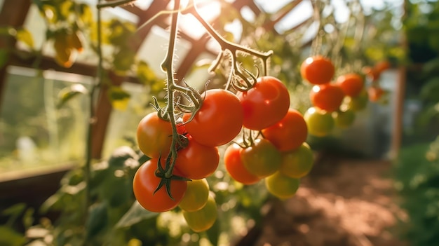 tomates frescos na quinta