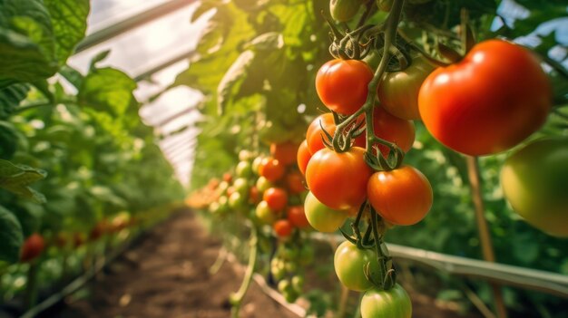 tomates frescos na quinta