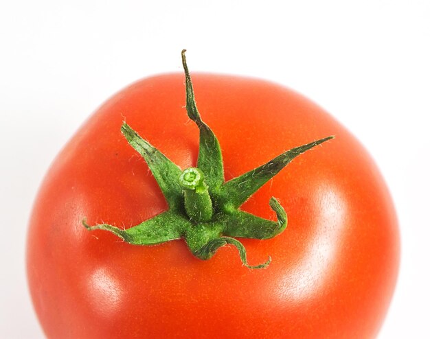 Tomates rojos aislados en blanco