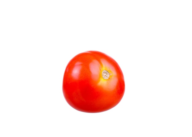 Tomates sobre un fondo blanco