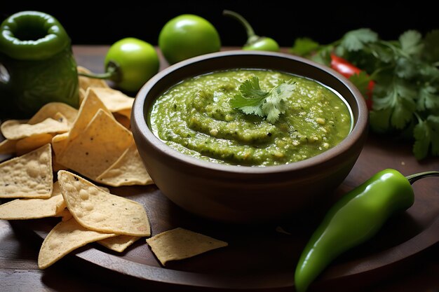 Tomatillo Salsa Verde Receta vegana Alimento vegano