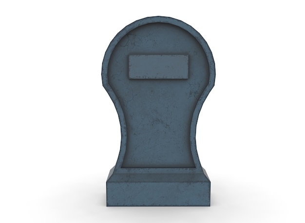 Tombstone em um fundo branco