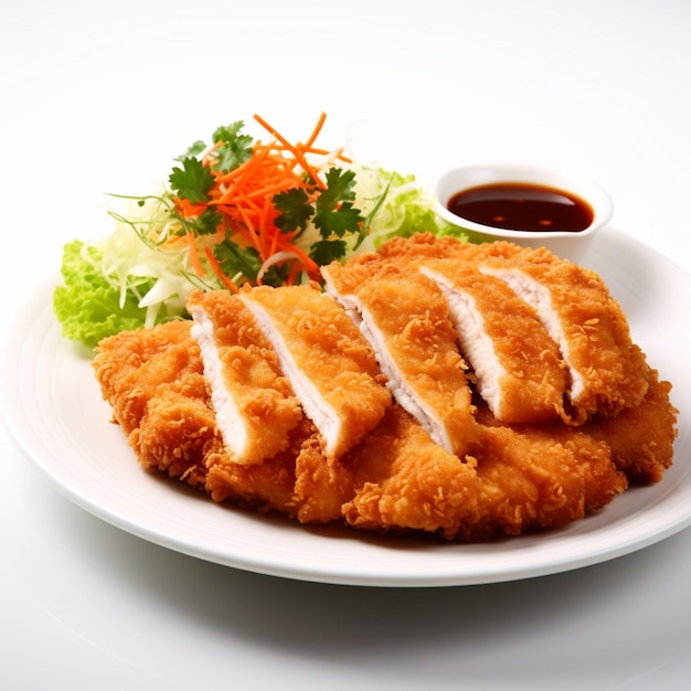 Tonkatsu con fondo blanco de alta calidad ultra h