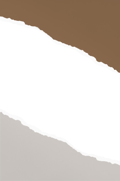 Tono de tierra png borde papel roto diseño fondo transparente