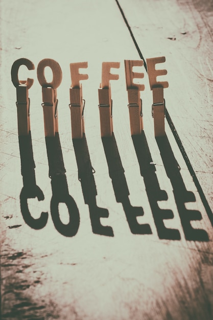 Foto tono vintage de café