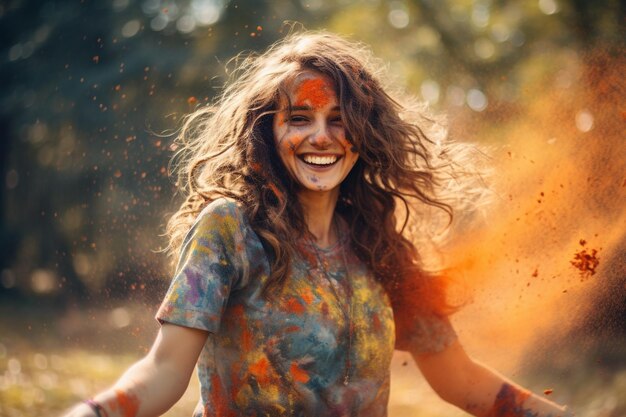 Los tonos de la felicidad Foto del día de Holi