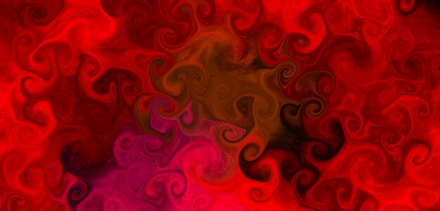 Tonos de fondo de arte curlies de fantasía roja