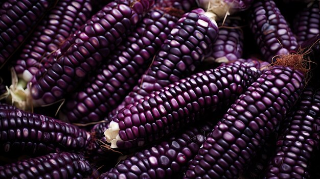 Los tonos de maíz púrpura