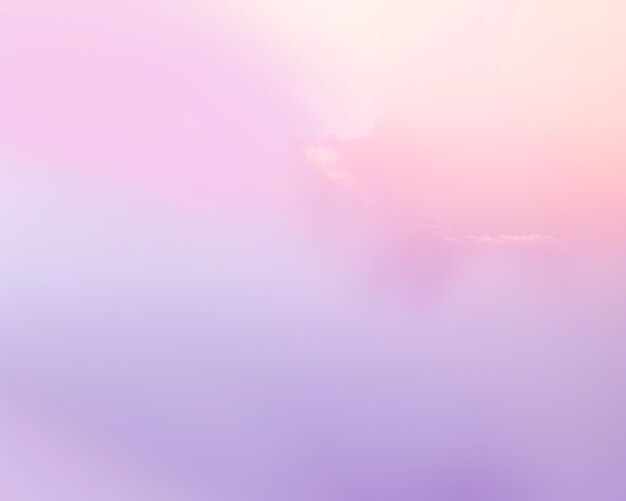 Los tonos místicos del amanecer cambian de lavanda claro a rosa pastel en un efecto de gradiente suave