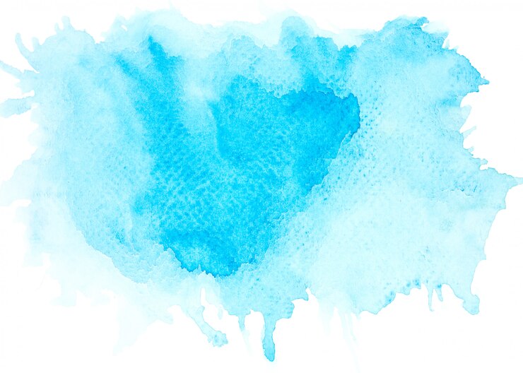tons de aquarela azul mancha pintura curso
