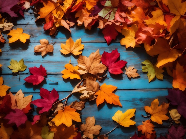 Tons de queda Sinfonia de outono Cores vibrantes de outono como natureza Encantador pano de fundo