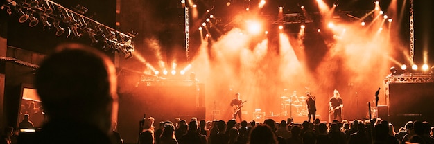 Tontechniker bei einem Live-Konzert