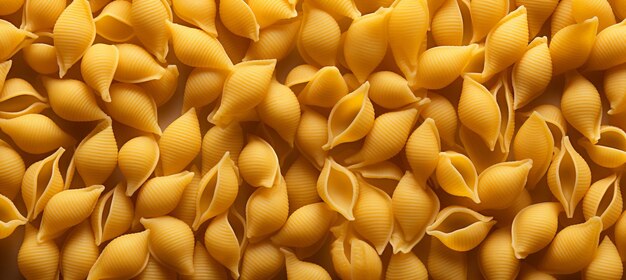 Foto top-ansicht der traditionellen italienischen pennettine-pasta als abstrakter kulinarischer hintergrund
