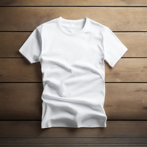 Top-Ansicht der White Blank T-Shirt-Mockup-Vorlage