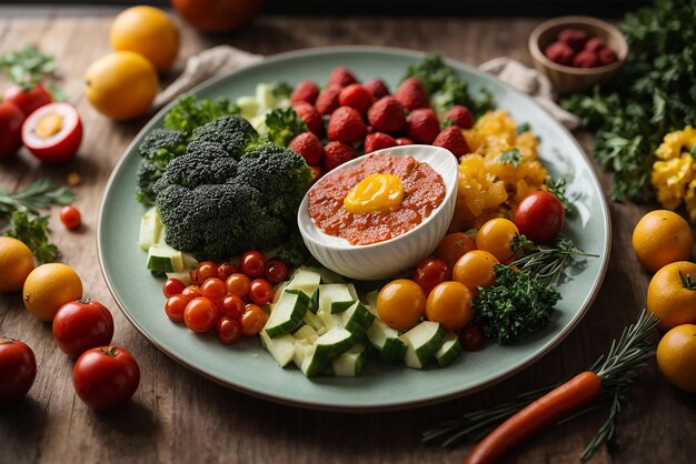 Top-Ansicht von frischem Essen und Gewürzen Gemüse zum Kochen auf weißem Tisch