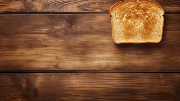 Top View Of Toast On Wooden Table Uhd Image von Mark Keathley