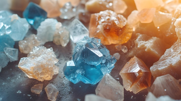 Topaz enthüllt ein Spektrum gelber und blauer Farbtöne