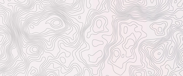 Topline Konturkarte Hintergrund geographische Rasterkarte Abstrakte weiße Topographie