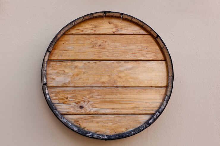 Topo de barril de vinho