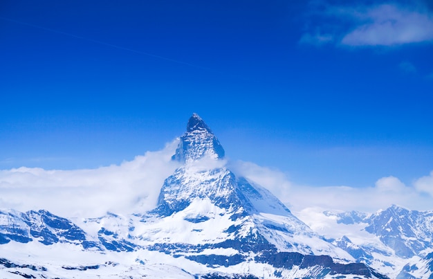 Foto topo do matterhorn em zermatt, suíça